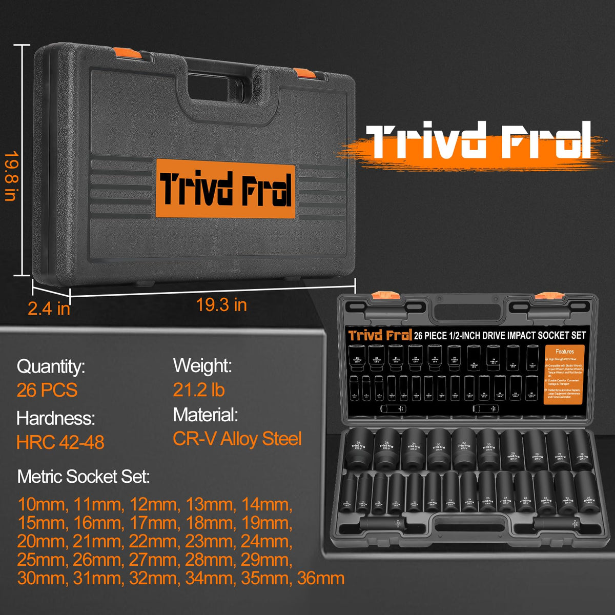 Trivd Frol portable storage box keeps sockets organized