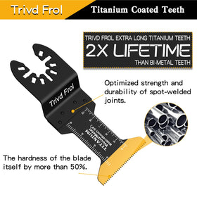 Trivd Frol quick-release blades enable fast tool changes.