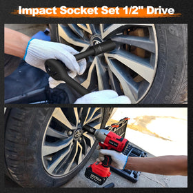 Rust-prevention oil coating protects sockets between projects.