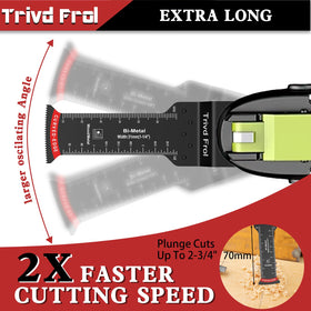 Trivd Frol vibration-reducing design improves stability during cutting.