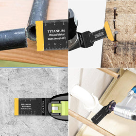 Trivd Frol blades cut wood, plastic, metal and more with ease.