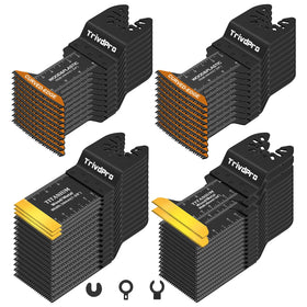 TrivdPro 50-piece blade kit for versatile metal, wood, and plastic tasks