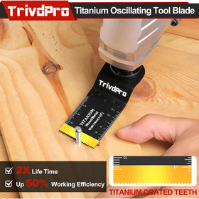 TrivdPro curved-edge blade design improves accuracy and reduces vibration.