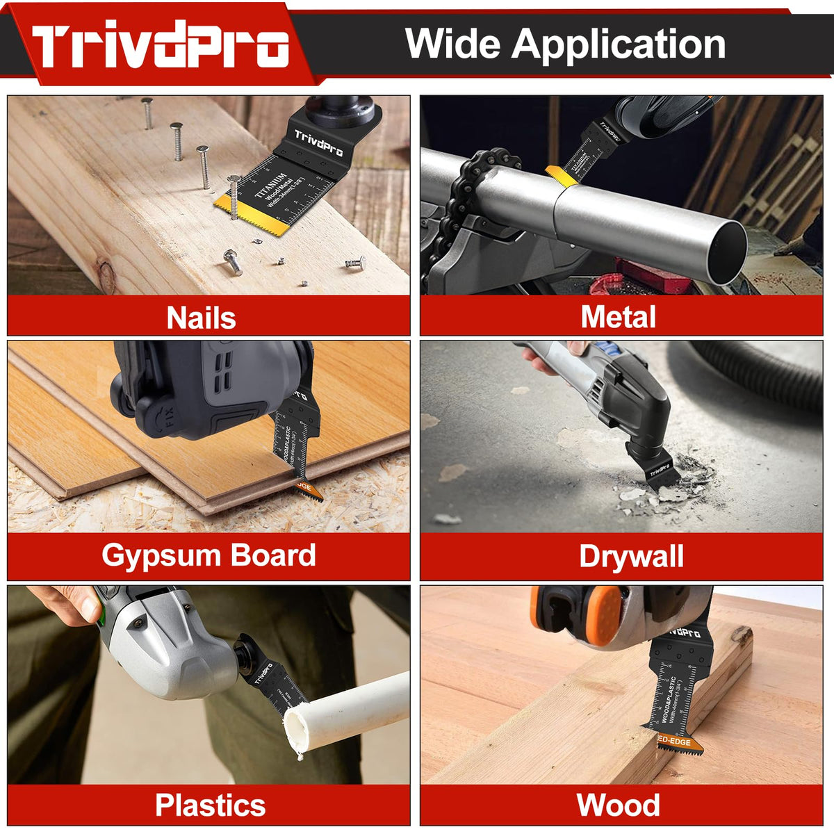 TrivdPro DIY workshop blades pack for home projects