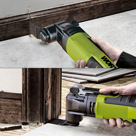 TrivdPro wood, metal, and plastic cutting demonstration image