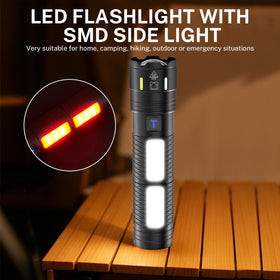 TrixHub rechargeable flashlight dust-proof design supports daily durability