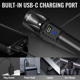 TrixHub red fluorescent ring increases night visibility of the flashlight