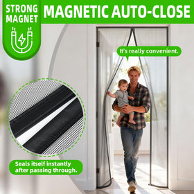 TRIZYZFON windproof clips keep the door closed on breezy days.