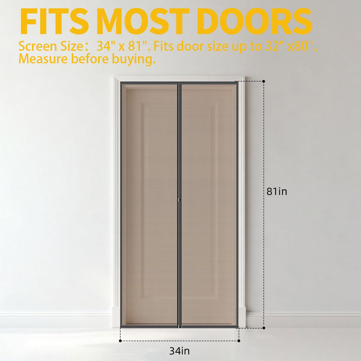 TRIZYZFON strong magnets enable fast self-sealing closure to block insects.