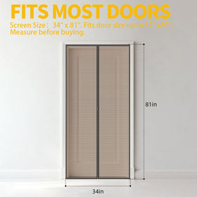 TRIZYZFON strong magnets enable fast self-sealing closure to block insects.