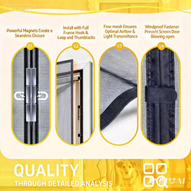 TRIZYZFON windproof clips keep the panel closed on breezy days.