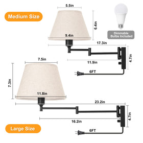 TRLIFE 6-foot plug-in cord enables quick setup without wiring.