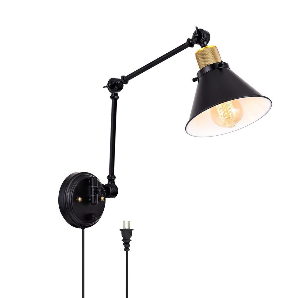 TRLIFE wall sconce with dimmer backplate for customizable brightness in bedrooms.