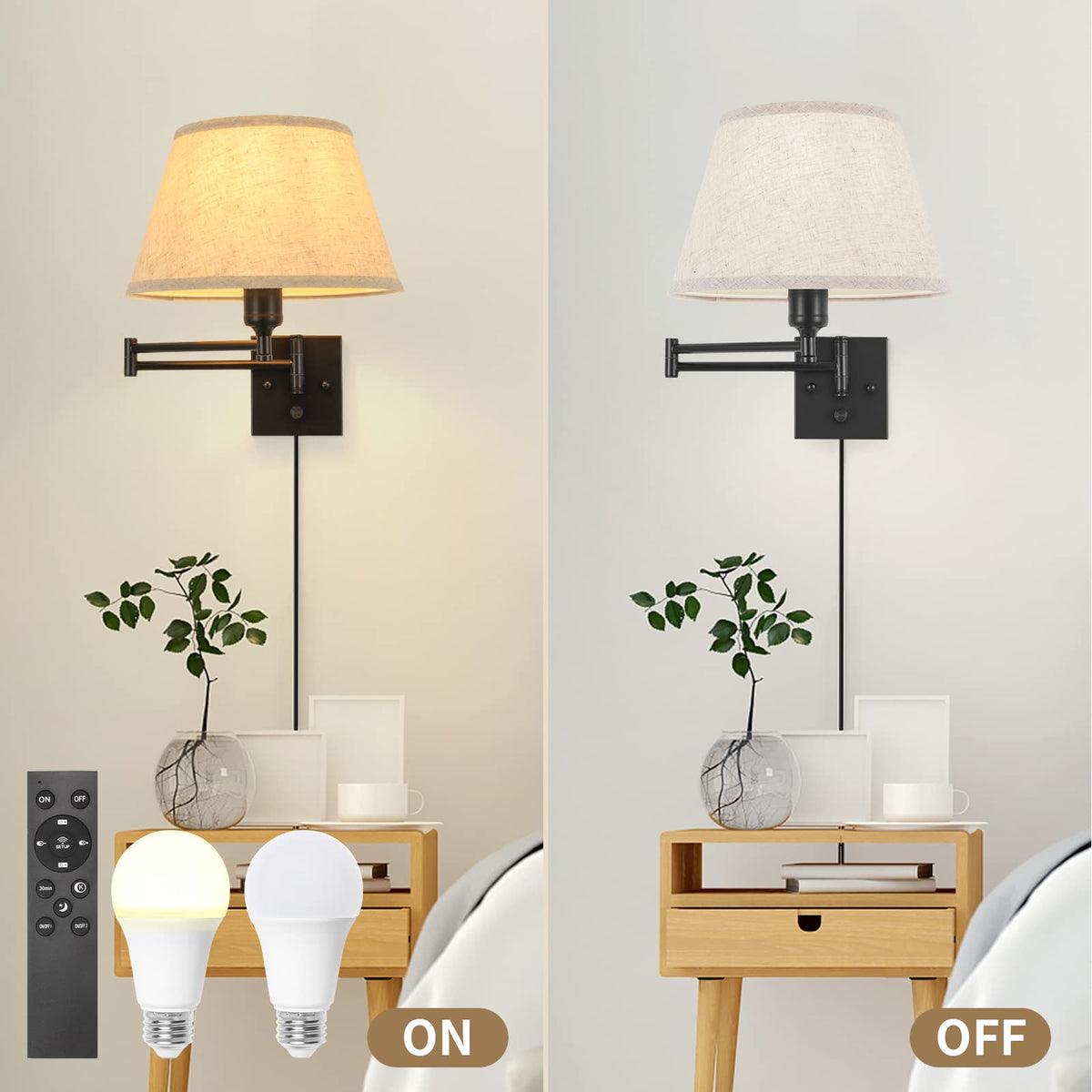 TRLIFE two-pack wall sconces for balanced lighting across rooms.