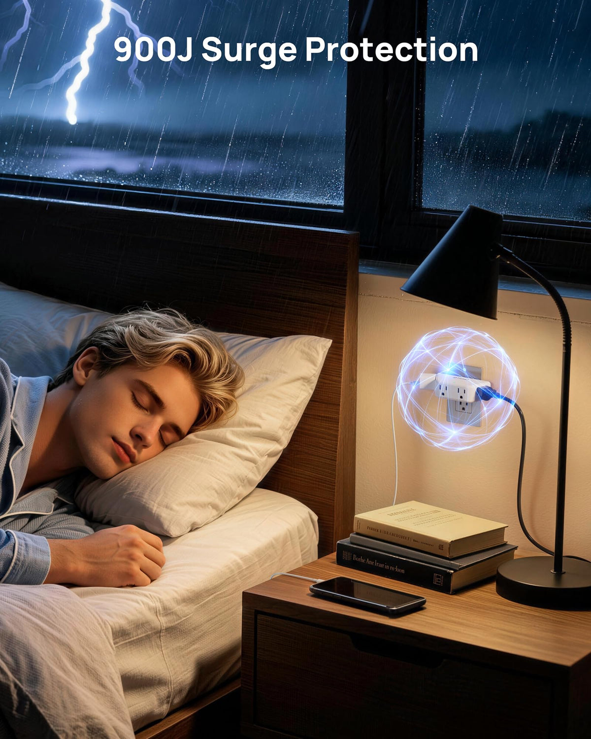 TROND compact travel-size outlet extender ideal for tight spaces