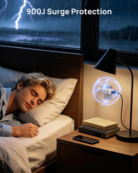 TROND compact travel-size outlet extender ideal for tight spaces