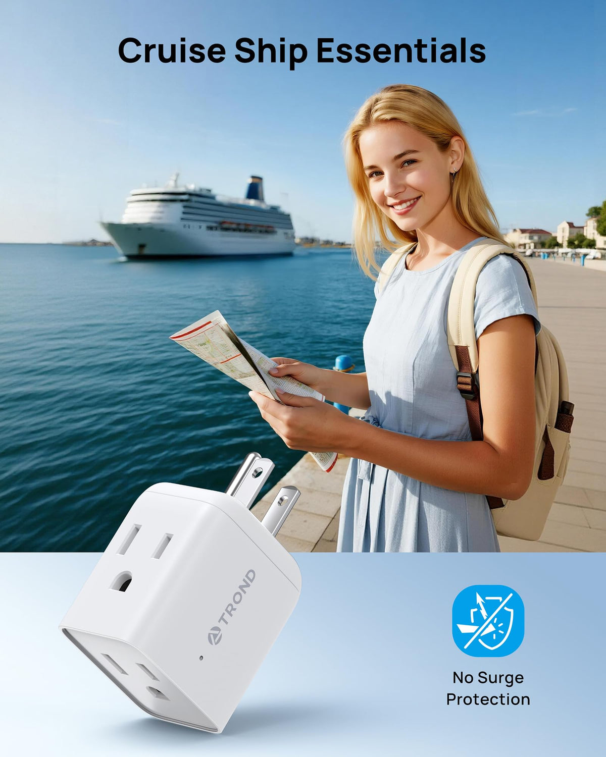 TROND cruise-safe design complies with ship rules.