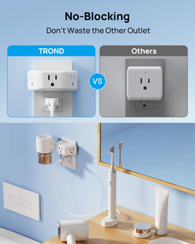 TROND cruise-ship approved outlet splitter for vacation power needs