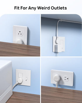 TROND flat rotating plug provides flush mounting and easy access.