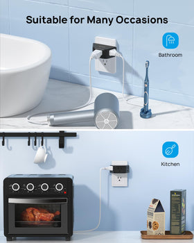 TROND Ideal for hotels, dorms, and bedrooms for clutter-free power.