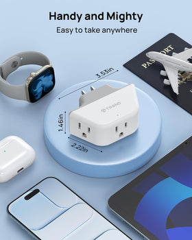 TROND accommodates bulky and irregular plugs with three-sided sockets