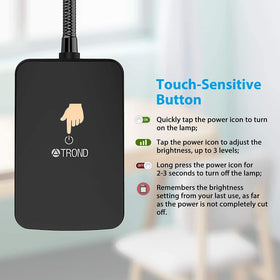 TROND LED Desk Lamp energy-saving design reduces power consumption