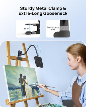 TROND LED Desk Lamp three level dimming adapts brightness for study and work
