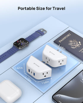 TROND multi-plug eight-device charging capability for shared spaces.