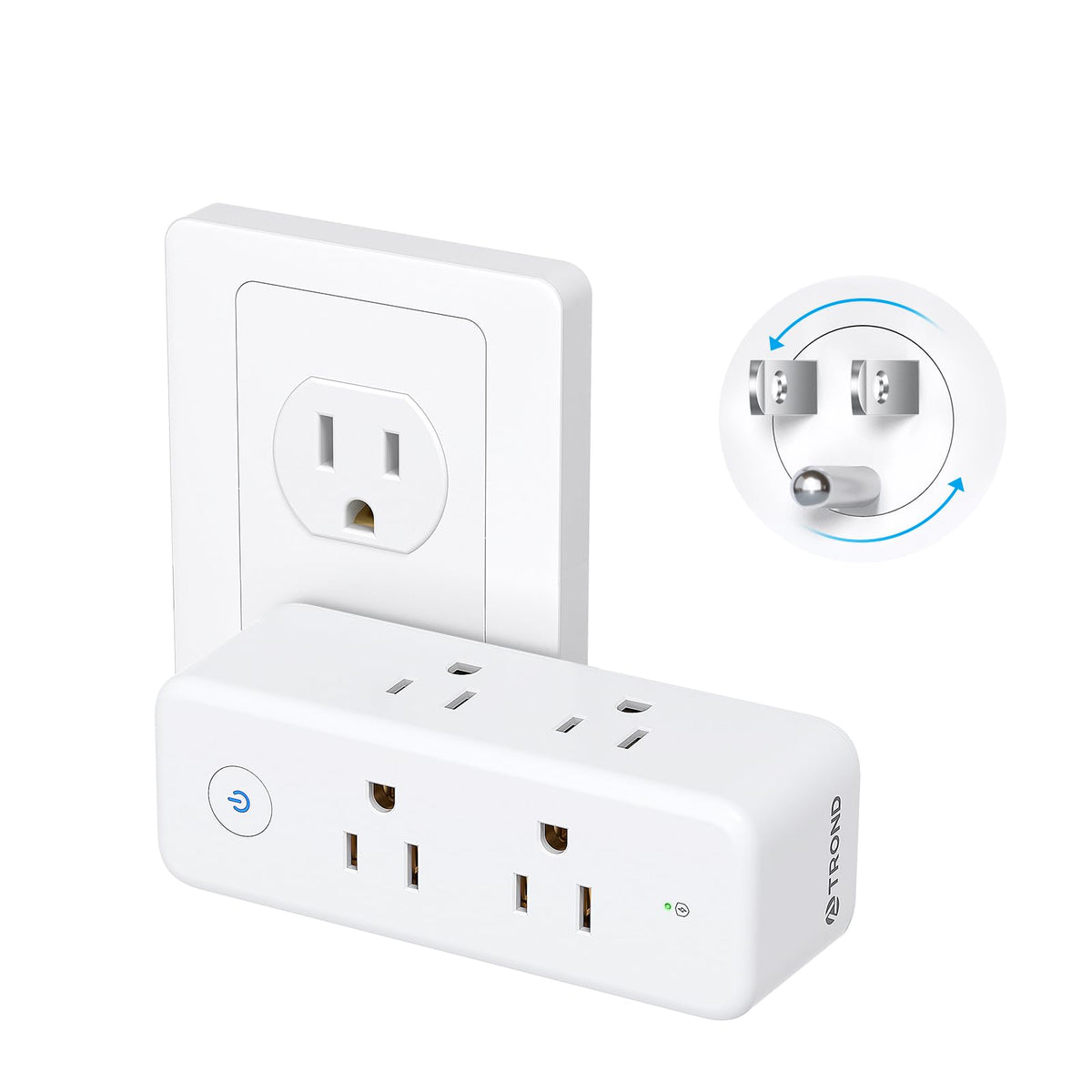TROND Outlet Extender with six outlets enables clutter-free charging in homes.