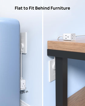 TROND 6-inch cord provides flexible placement for the adapter