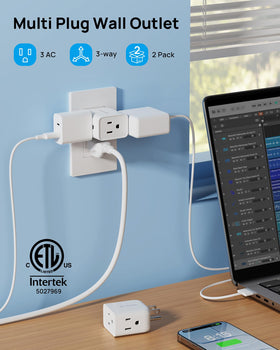 TROND two-pack adds extra sockets for travel and home.