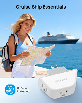 TROND white compact design blends with most outlets and decor