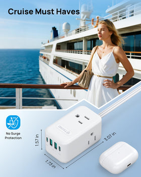 TROND wide voltage support from 120V to 240V for travel