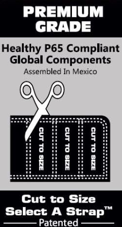 LeatherHead kneepads assembled in Mexico with P65 compliant components.
