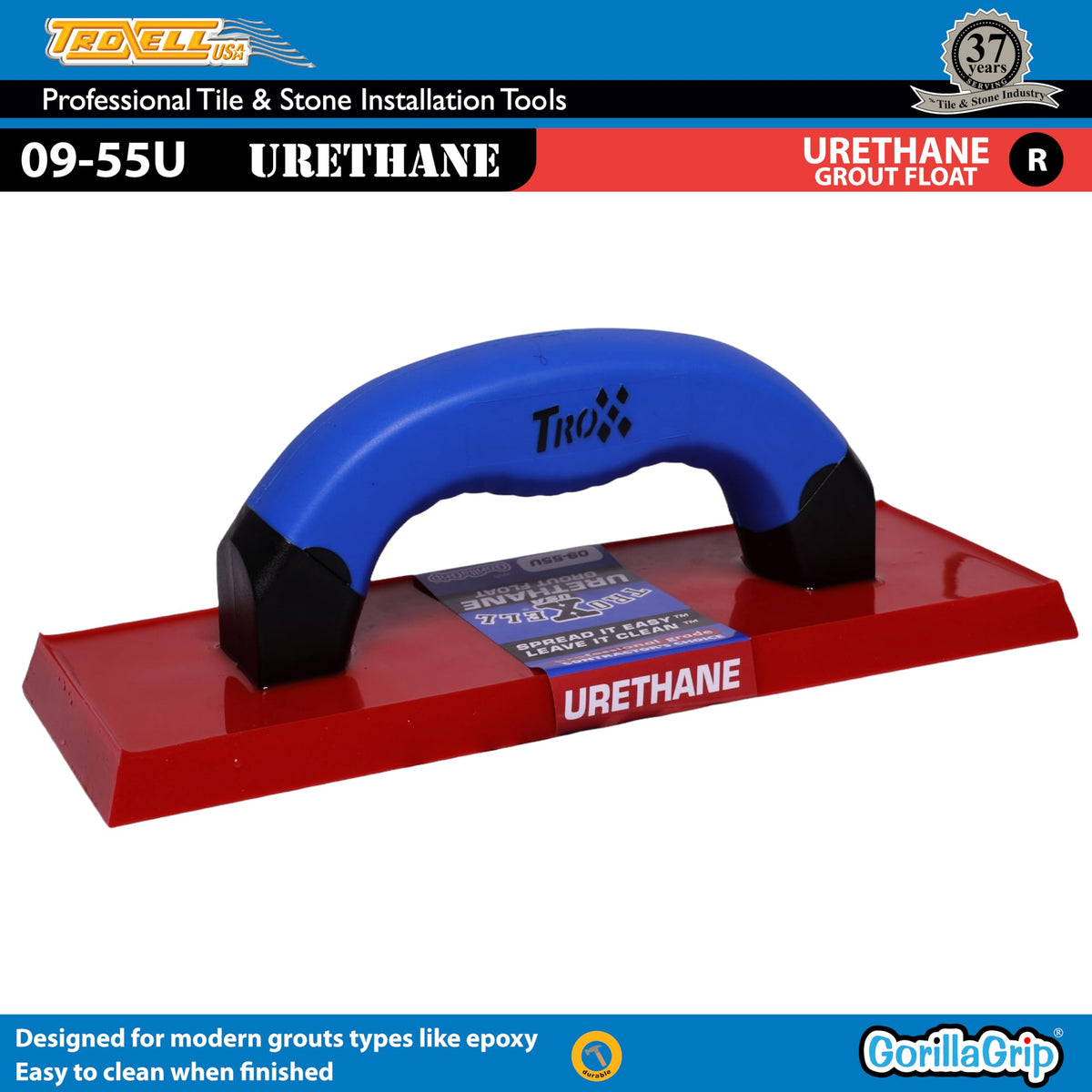 Troxell USA pure urethane bottom ensures durable grout packing