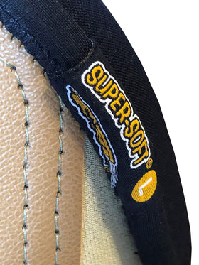 TROXELL USA SuperSoft Leatherhead Kneepads shown with front hook and loop closure
