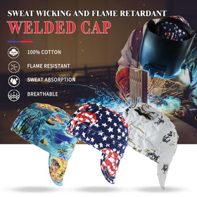 TRQWH welding cap with mesh inside liner for enhanced breathability and sweat-wicking.