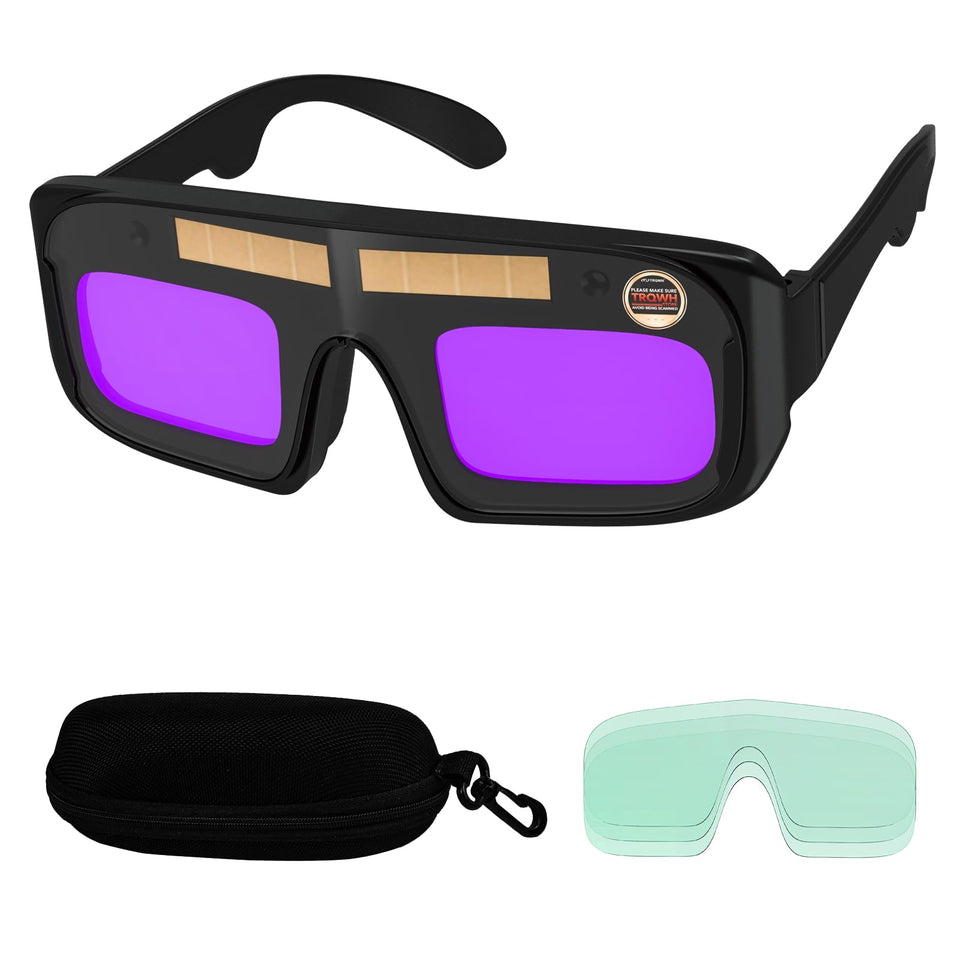 TRQWH welding glasses auto-darkening true color lens for precise welding
