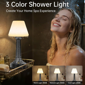 TRRMEZY shower lamp delivers up to 18 hours of cordless illumination