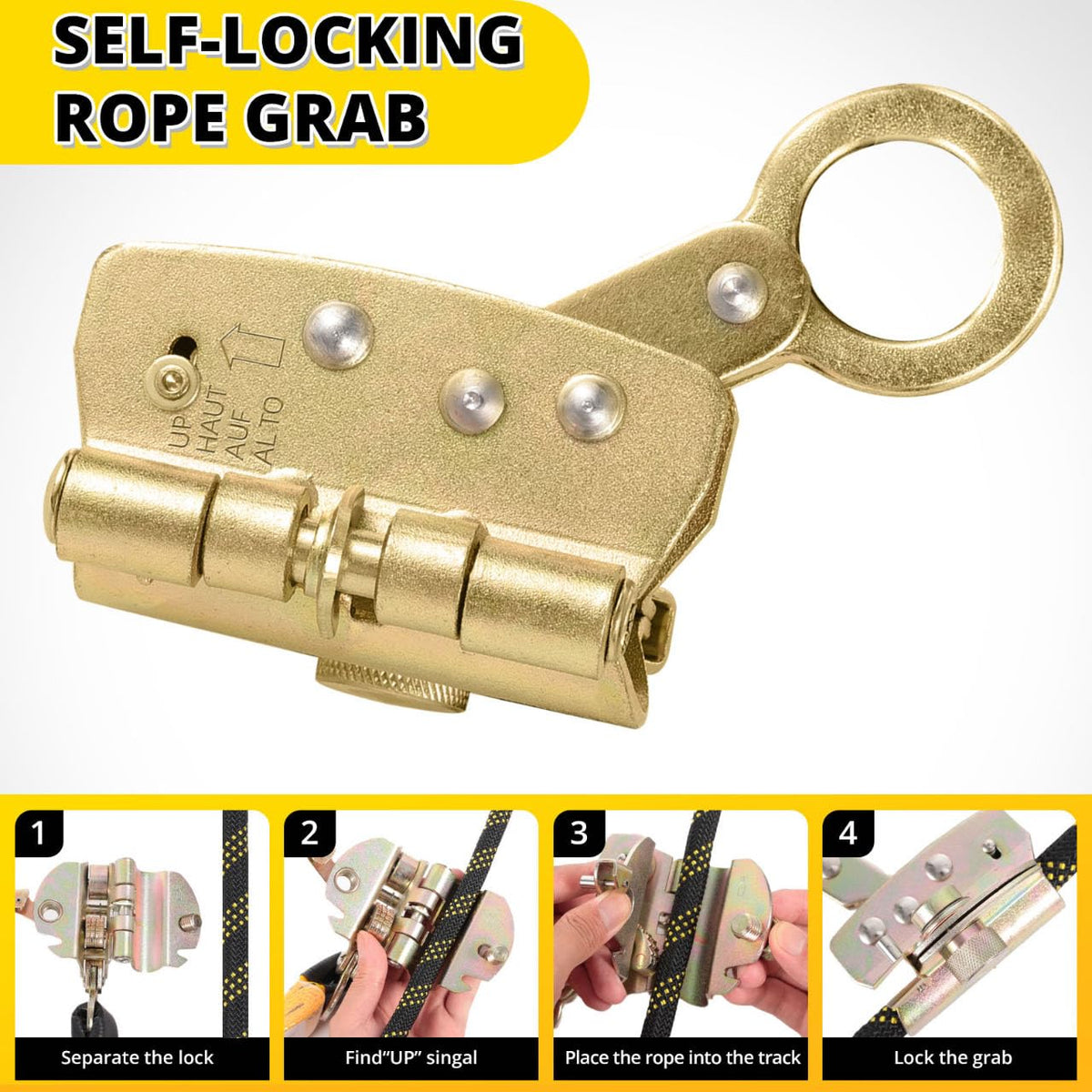 TRSMIMA steel-snap-hooks provide reliable, corrosion-resistant connections.