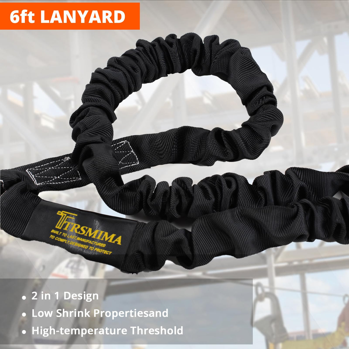 TRSMIMA steel D-rings dorsal and hip provide durable fall protection and stability.