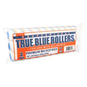True Blue 3-pack refill roller covers for faster painting and even coverage.