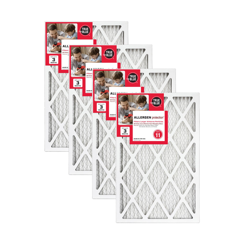 True Blue Allergen packaging ready for installation improves indoor air quality