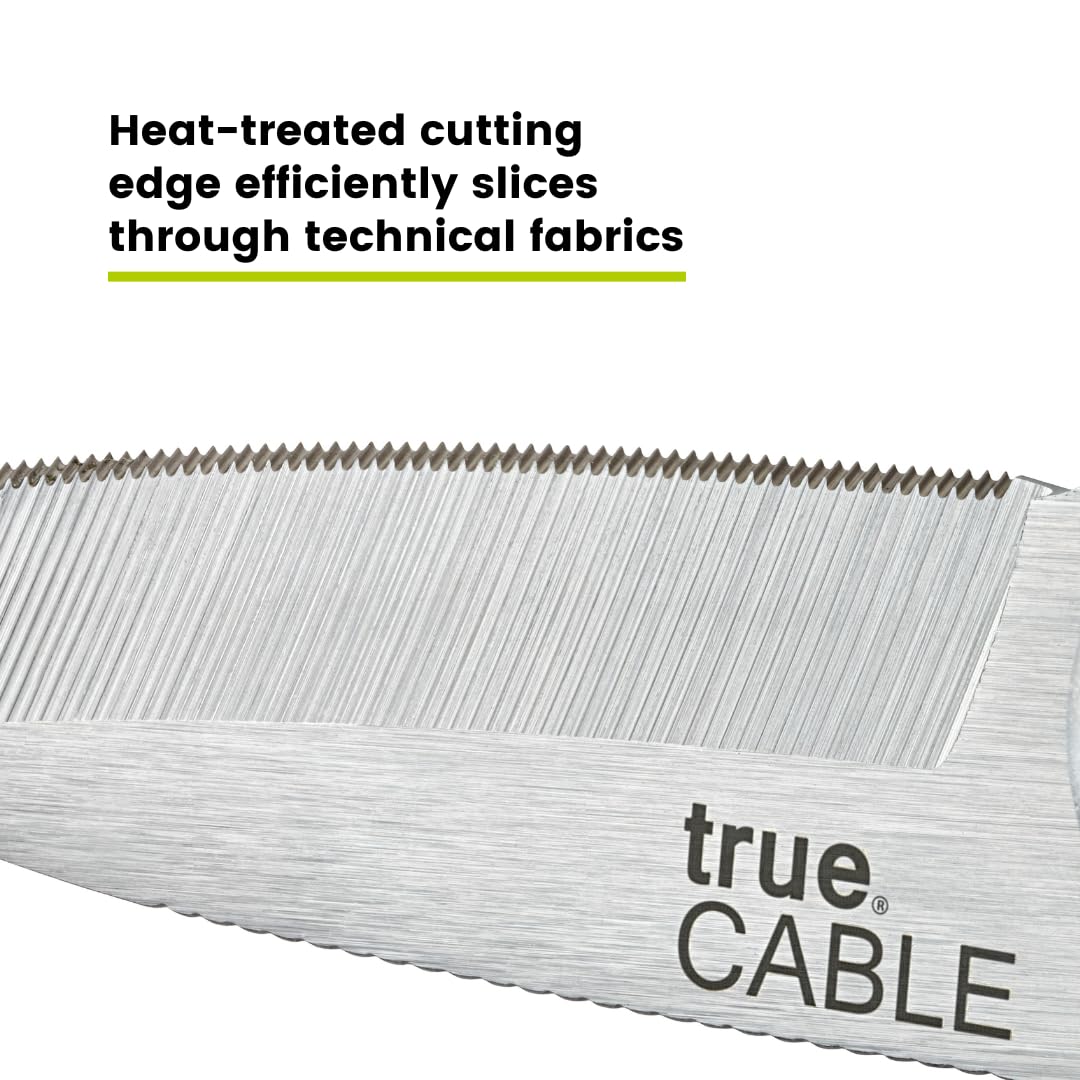 TRUE CABLE versatile scissors cut Kevlar, Dyneema, and other fabrics