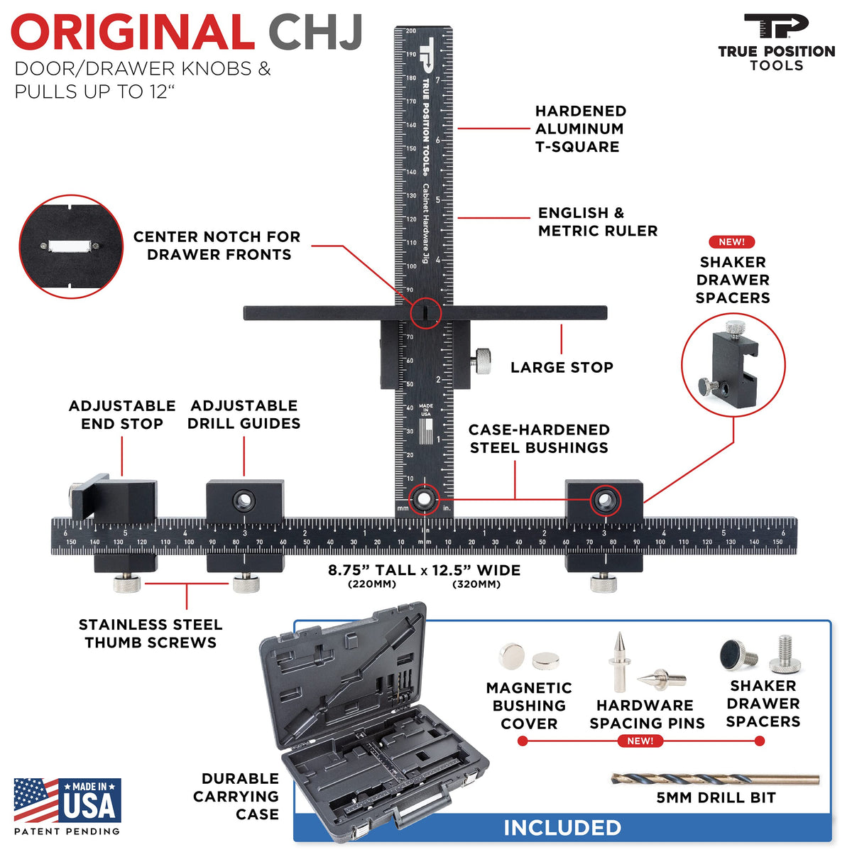 Aerospace-grade materials highlight durability of the jig.