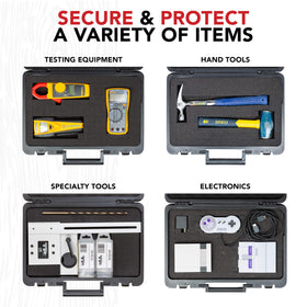 Exterior and interior dimensions help plan gear storage