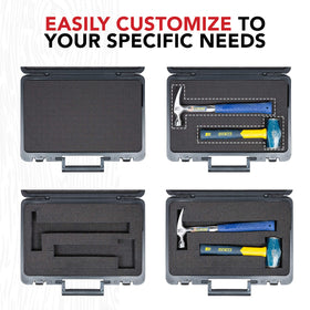 Premium Kaizen Pick and Pluck foam used for customizable compartments