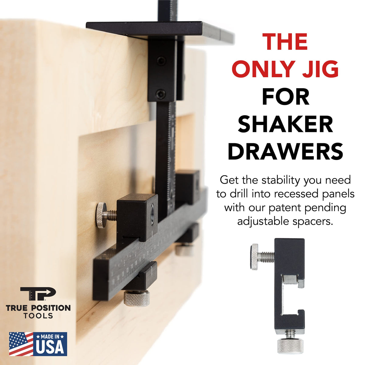 True Position Tools made in USA craftsmanship supports daily cabinet projects.