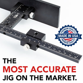 True Position Tools adjustable reversible drill template supports repeat installations.