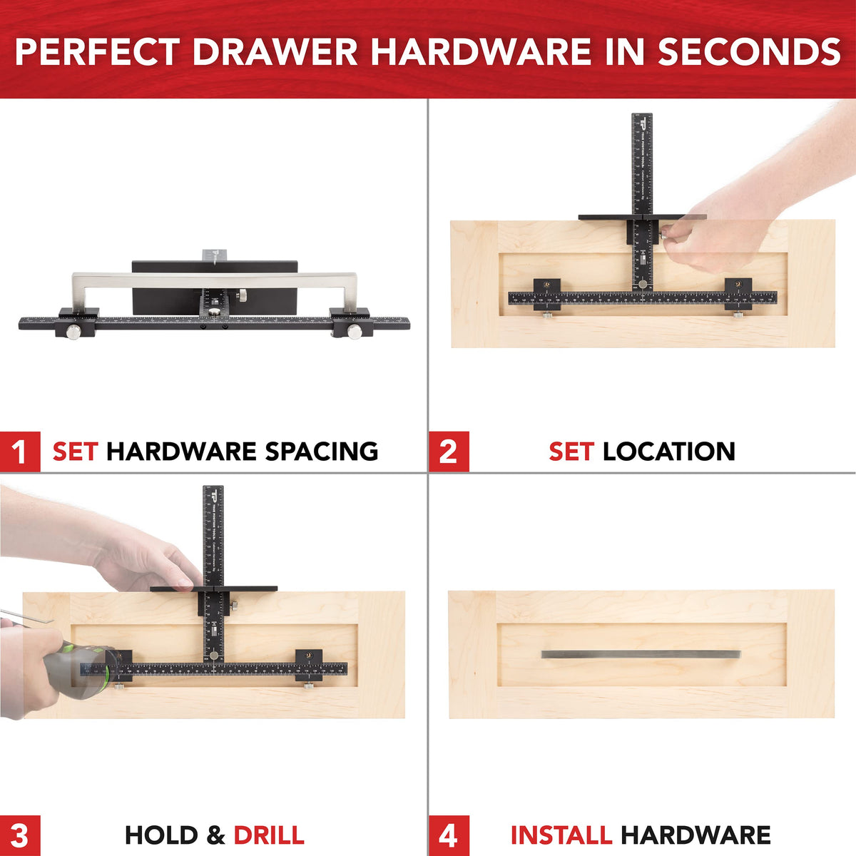 Shaker cabinet compatibility streamlines knob and pull placement.